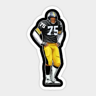 Joe Greene Mean #75 Stand Out Sticker